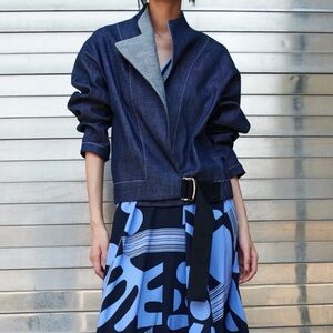 Zero + Maria Cornejo Dark Blue Jean Jacket